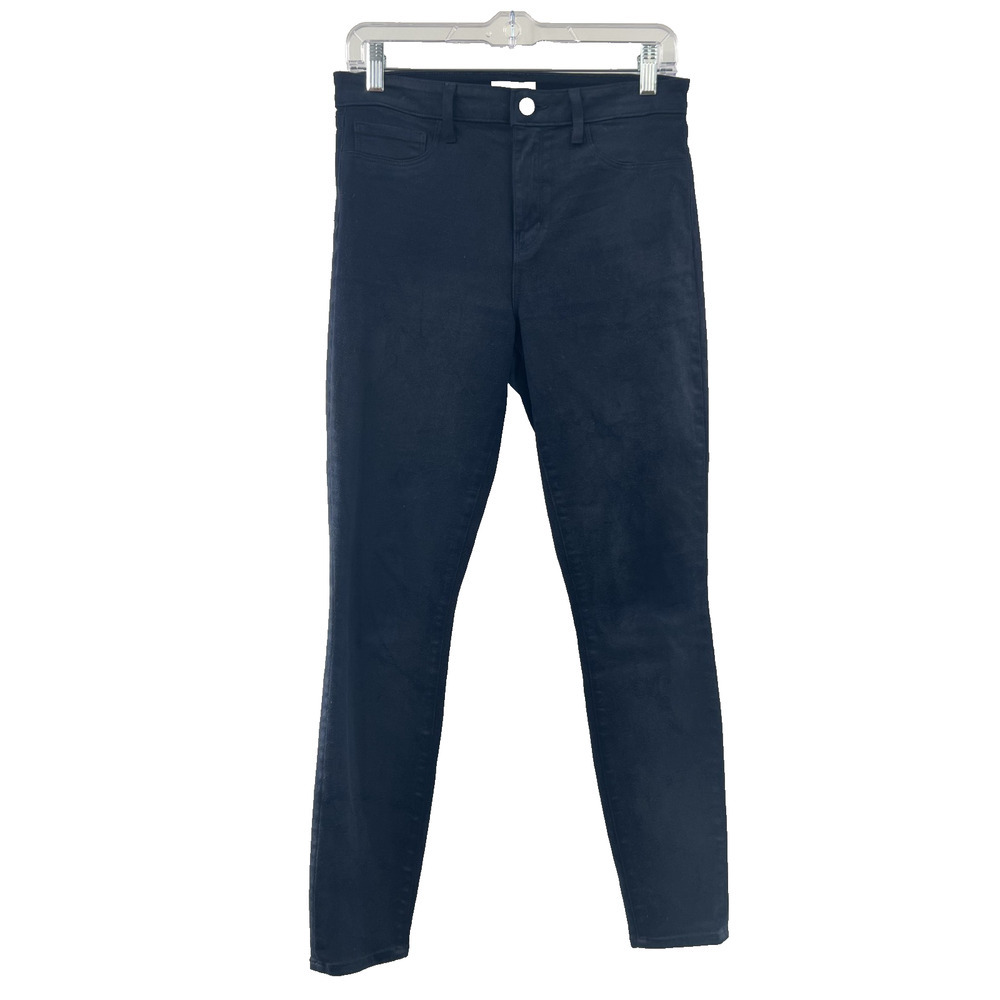 L'Agence Women's Solid Dark Blue Pants Jeans Tailored Size 30